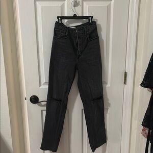 Black Distressed Jeans